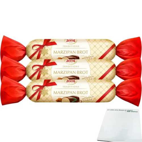 Zentis Marzipan Brot 3er Pack 3x100g Riegel usy Block