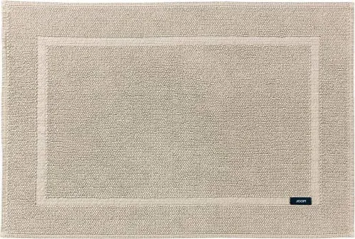 Joop! Badteppich Pearl, Sand, 50x70 cm - Hochwertiger Badteppich in Sandfarbe, rechteckig und für Fußbodenheizung geeignet – ideal für ein stilvolles Badezimmer. Made in Germany.