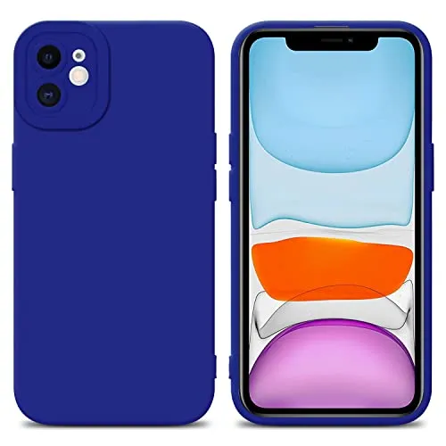 Cadorabo Hülle für Apple iPhone 11 - Blau TPU Silikon Etui, rutschfest und schmutzabweisend für optimalen Schutz