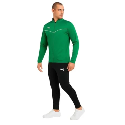 PUMA Trainingsanzug | Sportanzug für Herren | DRYCELL Material | Größe: L, Farbe: Grün