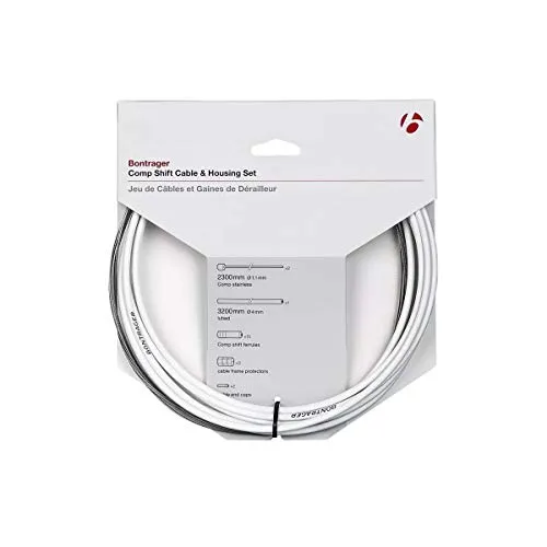 Bontrager Comp Fahrrad Schaltzug/Zughüllen-Set 4mm weiß