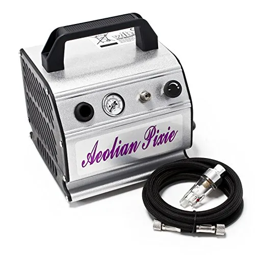 Airbrush Kompressor AS176 - Kompakter Airbrushkompressor mit 3 bar Leistung - Kompressoren: Der AS176 bietet eine konstante Luftzufuhr für präzise Arbeiten und ist extrem leise, ideal für Studios und Ateliers.