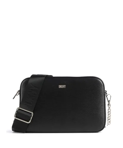 DKNY Bryant Umhängetasche - Damen schwarz R33E3F39-BGD - Elegante DKNY Bryant Umhängetasche aus genarbtem Rindsleder in Schwarz mit goldenen Akzenten. Ideal für den täglichen Gebrauch und stilvolle Auftritte.