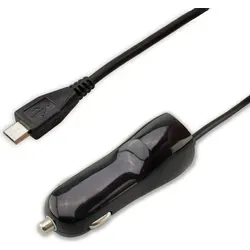 caseroxx KFZ Auto Ladegerät passend für TomTom GO Premium / GO Premium X, Auto PKW LKW Micro-USB Ladegerät mit 2.0 Ah Ausgangsleistung