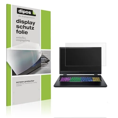 dipos I 2x Schutzfolie matt passend für Acer Nitro 5 Gaming AN517-55 Folie Displayschutzfolie, Ultra-Dünn, Case-Friendly, Fingerprint-Kompatibel