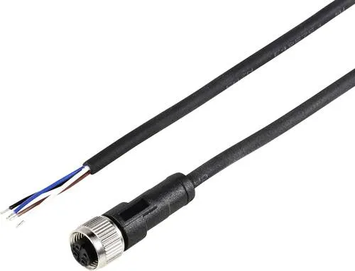 TRU COMPONENTS TC-12833224 Sensor-Aktor-Anschlussleitung M12 Kupplung, gerade - Steckverbinder Zubehör, hochwertige M12 Kupplung für zuverlässige Verbindung, ideal für industrielle Anwendungen und Automatisierungstechnik.
