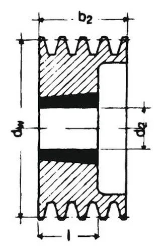 Keilriemenscheibe TB SPB 125/2 (TLB 2012)