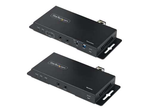 StarTech.com 4K HDMI over Fiber Extender Kit - HiFi-Kabel für 4K Videoübertragung bis zu 3300ft, ideal für professionelle Anwendungen mit HDR und HDCP Unterstützung, inklusive Audio- und IR-Extender.