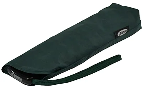 iX-brella Taschenregenschirm Steel Flat - nur 2,5 cm dick und sehr klein, sehr flach, manueller Öffnungsmechanismus