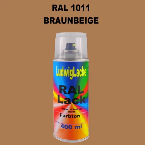 RAL 1011 BRAUNBEIGE Seidenmatt 400 ml 1K Spray