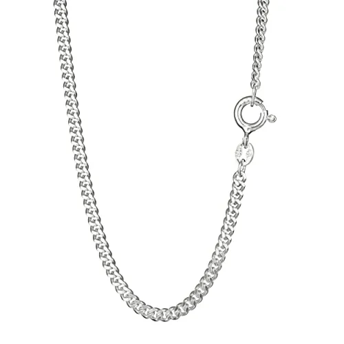 NKlaus 70cm Panzerkette aus 925 Silber - Elegante Halskette für Damen - Ketten für Damen, 70cm lange Panzerkette aus 925 Sterling Silber, leicht und stilvoll mit klassischer Breite von 2,2mm, perfektes Accessoire für jedes Outfit.