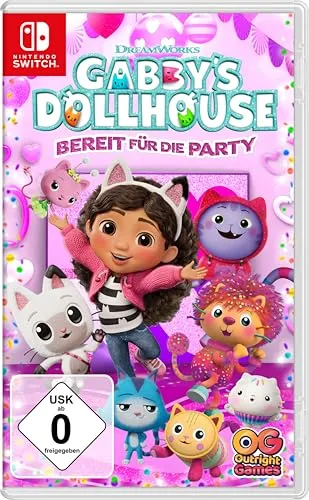 Gabbys Dollhouse: Bereit für die Party Nintendo Switch - Konsolen-Spiel für die Nintendo Switch, kreatives Abenteuer mit lokalen Mehrspielermodus, ideal für Kinder ab 3 Jahren und voller spaßiger Herausforderungen.