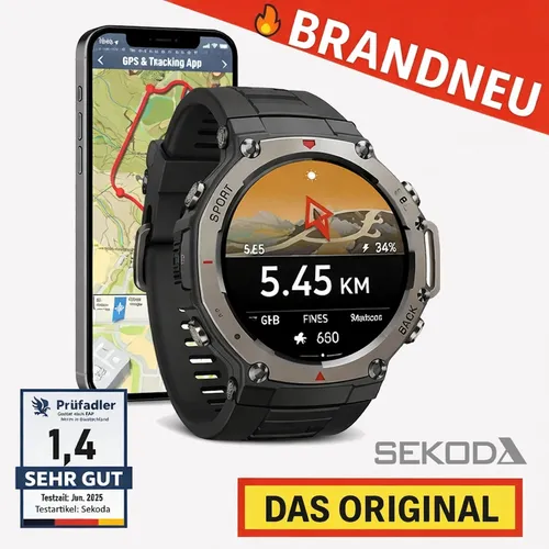 Sekoda™ GPS Sport Fitness Smartwatch für Herren & Damen | GPS & Tracking App