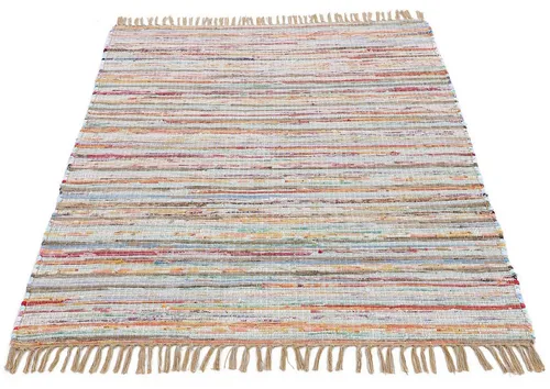 carpetfine Flickenteppich Kelim Chindi Taupe 160x230 cm in braun von carpetfine