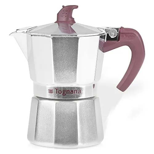 Tognana Extra Style, Moka-Kaffeemaschine, 3 Tassen, Aluminium, Grau