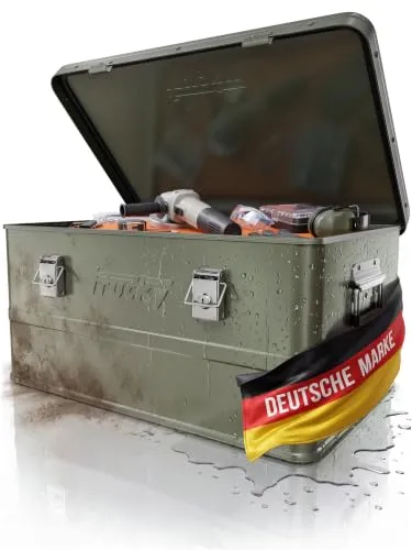 Trucky Aluminium Box mit Deckel 59 x 39 x 28 cm von Trucky