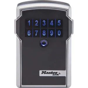 Master Lock Smart Connected Schlüsseltresor - Schlüsselschränke mit militärischer Verschlüsselung, ideal für Innen- und Außenbereiche; bequem per Smartphone oder Zahlencode zugänglich und wetterfest.