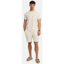 Indicode Freizeitanzug Herren INGelo Shirt Herrenshorts Set, aus strukturiertem Material
