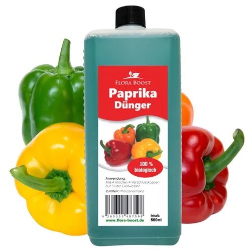 Paprika Pflanzen Dünger Flora Boost für alle Paprika Pflanzen 500ml
