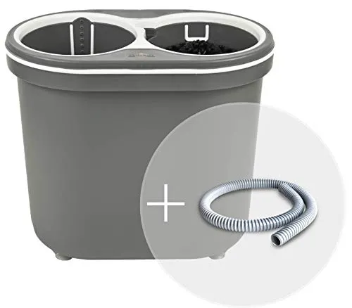 SPÜLBOY®NU water+ portable Gläserspüler - Haushaltsgroßgeräte für optimale Gläserreinigung, portabel mit Ablaufschlauch und schonend für das Glas-Dekor, Made in Germany.