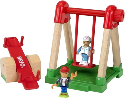 BRIO Welt - Dorf Spielplatz 33948 Holz Spielzeug Neu Verpackt ohne Schachtel
