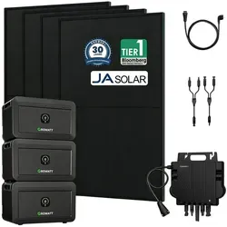 Growatt NOAH 2000 Balkonkraftwerk mit Speicher - Solaranlage mit bis zu 8192Wh Speicher, ideal für nachhaltige Energiegewinnung. Hochwertige LiFePO4-Batterie mit 6000 Ladezyklen und einfacher Installation.