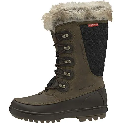 Helly Hansen Garibaldi VL Insulated Winterstiefel - Damen Winterschuhe aus wasserdichtem Nubukleder mit warmem Kunstfellfutter, ideal für kalte Tage und für besten Grip auf Schnee.