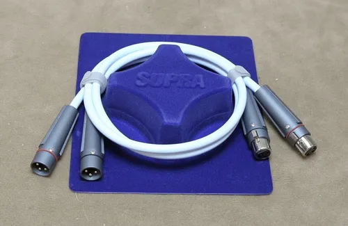 Supra Cables High-End XLR NF-Kabel EFF-IXLR 2x 1,0m - HiFi-Kabel für höchste Klangqualität, 2x 1,0m Länge, universell kompatibel und in elegantem eisblau.