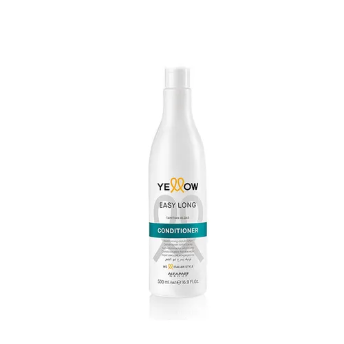 ALFAPARF YELLOW Conditioner EASY LONG 500 ML - Haarspülung zur Beschleunigung des Haarwachstums, mit Tahiti-Algen für dichte, vitale und starke Haare. Sofort sichtbare Ergebnisse!