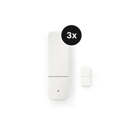 Bosch Smart Home smarter Tür-/Fensterkontakt II 3er-Pack - Home Automation - Erkennt sofort offene Türen und Fenster, einfache Installation und kompatibel mit Matter-Smart-Home-Standard für mehr Sicherheit.