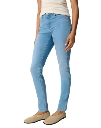 OPUS PANTS Damen Skinny | ENJA Ease Skinny Jeans mit Powerstretch Low Rise Light Sky Blue, 40 L30