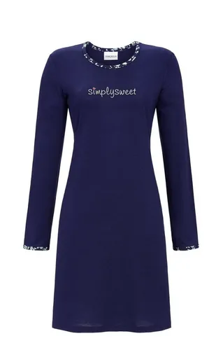 Ringella Nachthemd Sleepshirt mit Motivdruck und Rundhalsausschnitt blau 48