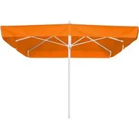 Schneider Marktschirm Quadro 300 cmx 300 cm Orange - Stabiler Sonnenschirm mit Seilzugmechanik und UV 50+ Schutz, ideal für Balkon oder Garten. Verleiht deinem Außenbereich eine sommerliche Atmosphäre.