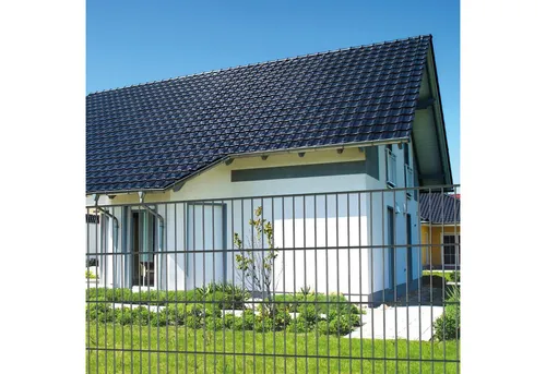Peddy Shield Einstabmattenzaun - 100 cm hoch, 15 Matten für 30 m Zaun - Gartenzäune aus pulverbeschichtetem Stahl, robust und langlebig, ideal für eine sichere Abgrenzung Ihres Grundstücks.