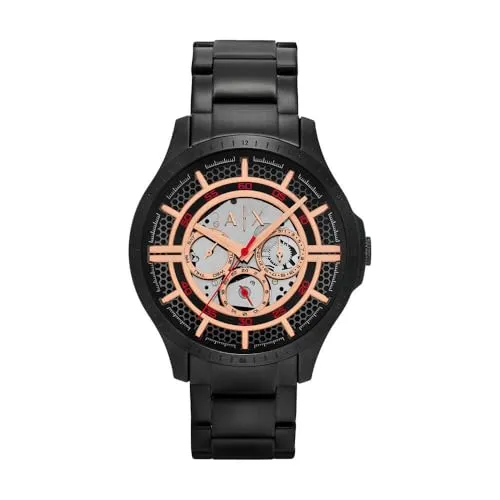 Armani Exchange Herren Analog Quarz Uhr AX2465 - Armbanduhren für Herren mit kratzfestem Mineralglas und wasserdicht bis 50 m; ideal für den Alltag und Freizeitaktivitäten.