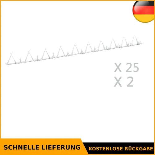 vidaXL Zackenleiste Übersteigschutz 25 Stk. aus Stahl 1 m - Sicherheit für Ihr Grundstück - Gartenzäune: 25 wetterbeständige Zackenleisten aus robustem Stahl, ideal zur effektiven Abwehr unerwünschter Eindringlinge und einfach zu montieren.