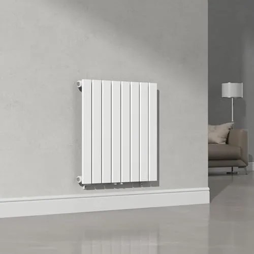 [neu.haus] Flachheizkörper Nore 60x60cm - Heizkörper für Wohn- und Schlafzimmer, effizient mit 459W Wärmeleistung, platzsparendes Design, einfache Wandmontage, ideal für ein behagliches Zuhause.