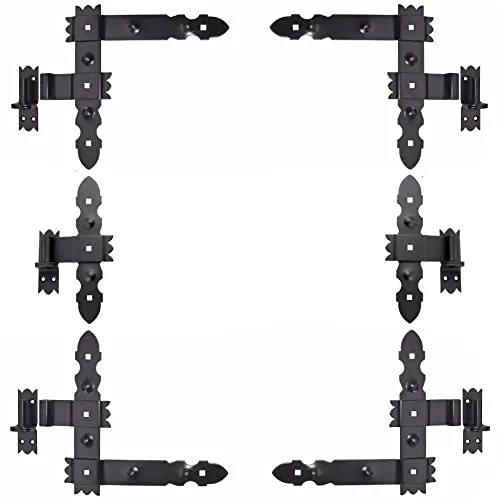 Winkelband Winkelbänder Türbänder Türband Schwarz Pulverbeschichtet (300 (6 Teile))