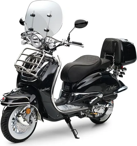 Motorroller Easycruiser Chrome Edition 50ccm in schwarz von Generic