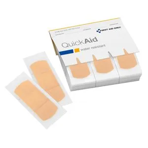 First-Aid-Only Pflaster QuickAid, 45 Strips, wasserfest, steril, atmungsaktiv, 7,5 x 2,5 cm