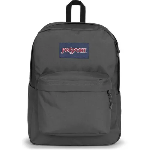 JANSPORT Rucksack SuperBreak Plus - Taschen & Gepäck, stylischer Rucksack mit internem Laptop-Fach und praktischer Seitentasche für Wasserflaschen, ideal für Schule und Freizeit.