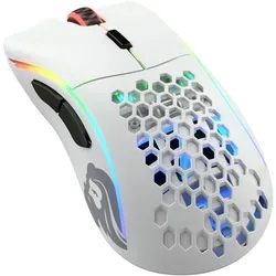 Glorious Gaming Model D- Wireless Gaming Mouse – Superleicht mit RGB-Beleuchtung - Mäuse mit blitzschneller 2,4-GHz-Drahtlosverbindung und bis zu 71 Stunden Akku für ununterbrochenes Gaming. Ergonomisches Wabendesign für höchsten Komfort!