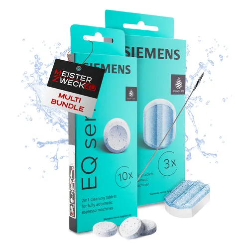 MEISTERZWECK4U - Siemens Reinigungstabletten & Entkalkungstabletten - Ersatzteile für Bosch und Siemens EQ Series Kaffeevollautomaten, sorgt für optimale Reinigung und Langlebigkeit Ihres Geräts.