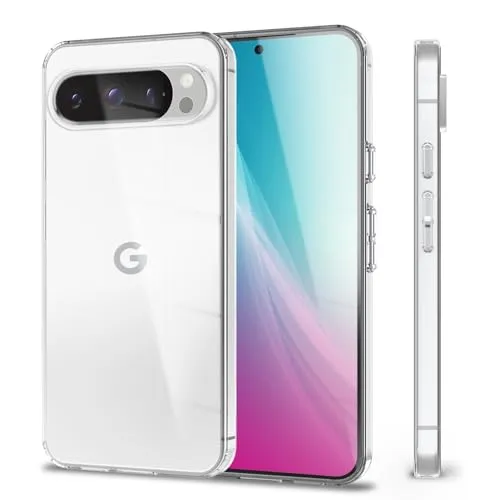 NALIA Transparente Silikonhülle für Google Pixel 9 Pro - Hülle