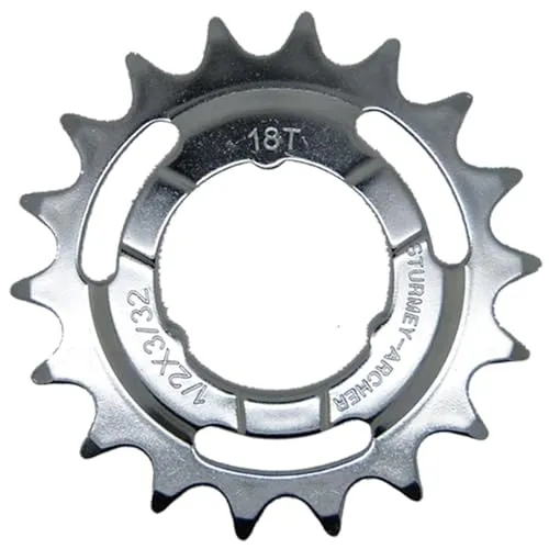 Steck-Zahnkranz 18 Zähne silber für Sram und Sturmey Archer Naben