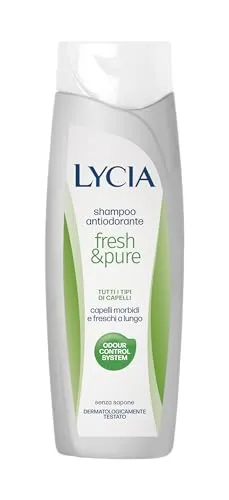 Produktbild Lycia, Fresh&Pure Anti-Geruchsshampoo für Haare, mit Odour Control System zur Beseitigung und Vorbeugung von schlechten Gerüchen, Formel für weicheres und frisches Haar, seifenfrei, 300 ml