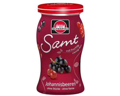 SCHWARTAU Fruchtaufstrich, Schwartau Johannisbeere Samt Frühstück Aufstrich Streichzart 270g