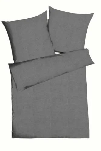 Kaeppel Bettwäsche Uni, Musselin, 2-teilig, grau von Kaeppel
