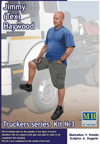 Truckers series. Jimmy (Tex) Haywood. / 1:24 - Masterbox 24043