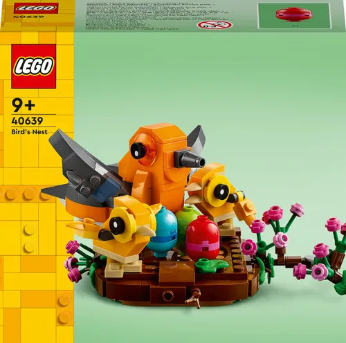 LEGO Creator Vogelnest Oster Set 40639 - Kreatives Bauset mit beweglichen Vögeln und 232 Teilen für fröhliche Ostern und Frühling, ideal für Kinder ab 9 Jahren